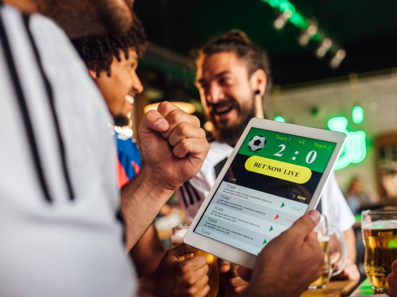 AI analyzing sports betting data on a dashboard