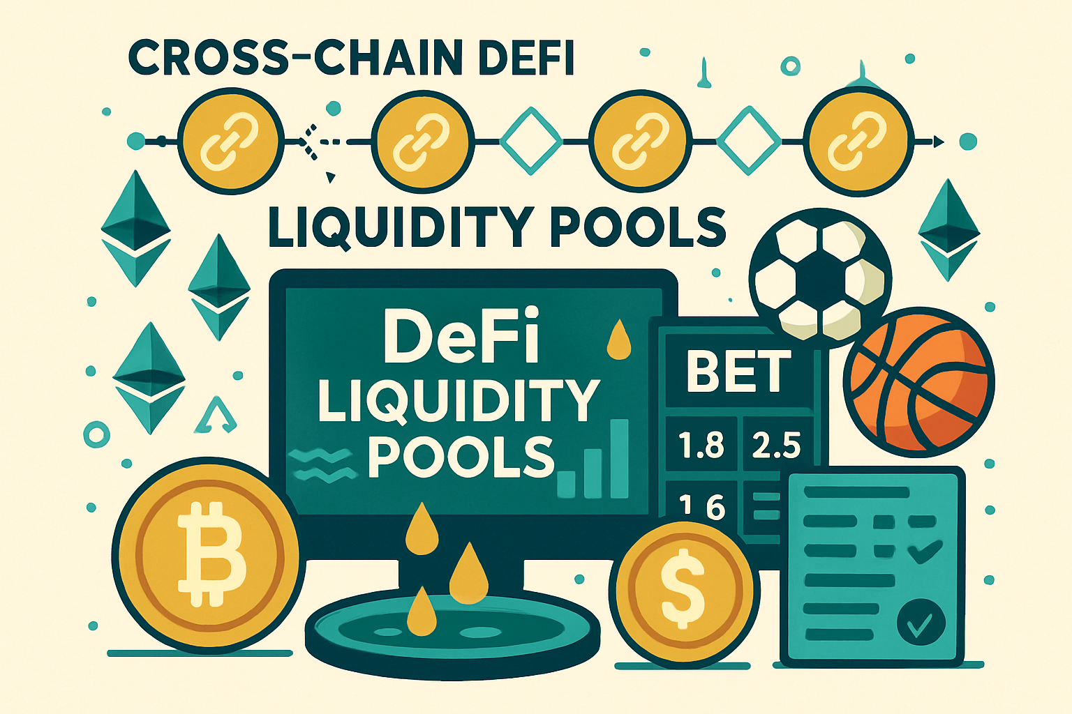 cross-chain DeFi liquidity pools in sports betting