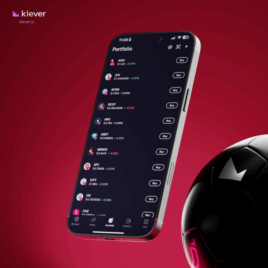 Socios.com fan token app interface 2025